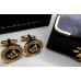 Freemason Gold Plated Crystal Cufflinks